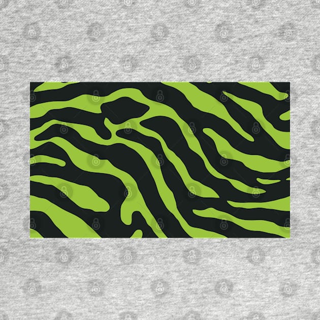 Tiger Skin Pattern Face Mask Android Green by MAGE